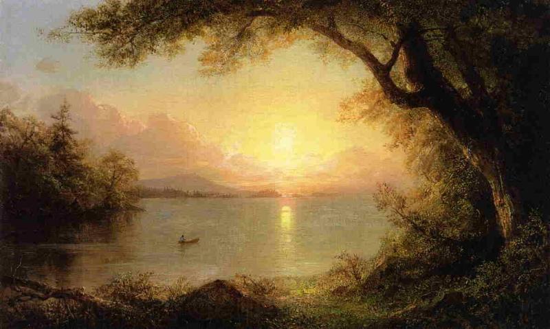 Frederic Edwin Church Lake Scene Germany oil painting art